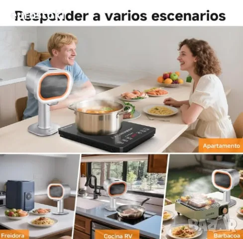 Преносим абсорбатор AMZCHEF, мобилен абсорбатор с телескопична височина и накланяне 40°, преносим, снимка 5 - Абсорбатори - 55646601