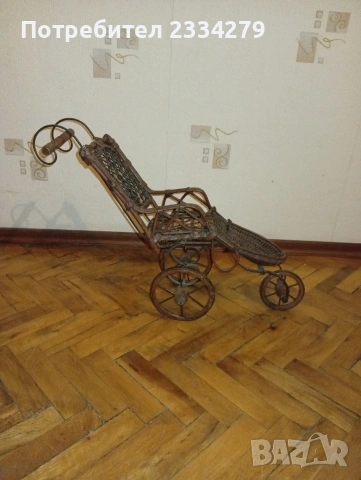 Автентична количка за кукли и декорация, изработена ръчно., снимка 3 - Колекции - 54493281