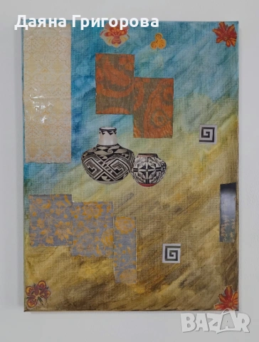 Платно Abstract art - смесена техника, снимка 3 - Картини - 54517490