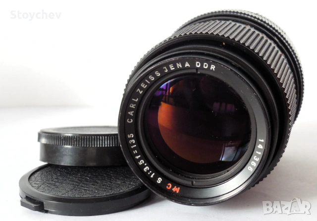 Обектив Carl Zeiss Jena Sonnar MC 135mm f/3.5, снимка 2 - Обективи и филтри - 54320510