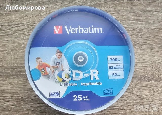 Чисто нови Verbatim CD-R 700MB 52X (25 броя) – Extra Protection