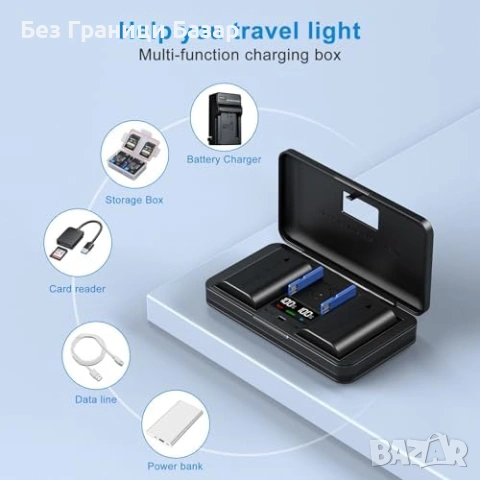 Ново Многофункционално зарядно D-LI90 с 2 батерии за Pentax K5 K7 фотоапарат, снимка 5 - Батерии, зарядни - 54211451