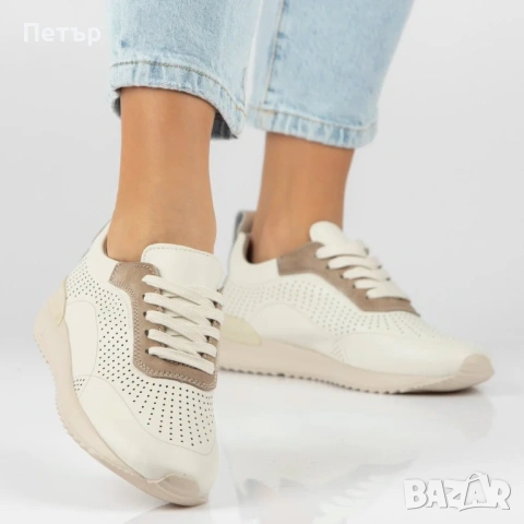 ДАМСКИ МАРАТОНКИ ОТ ЕСТЕСТВЕНА КОЖА , снимка 5 - Маратонки - 54352307