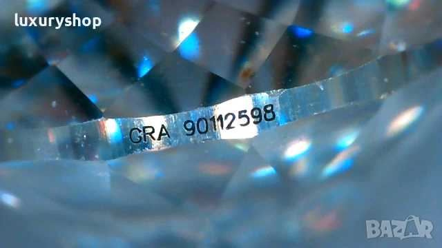 Диамант, Moissanite 100 faceted cut, със сертификат, гравиран номер на камъка - 35 евро - 1 карат