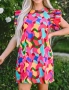 L/XL Нова шарена дамска лятна рокля, цветна рокля за лятото, пъстра рокля, снимка 2