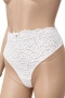 Дамски бикини Hunkemöller 2XL – бели с дантела и висока талия, снимка 2