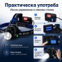 Презареждащ се LED челник за глава със сензор лед фенер за риболов бягане каска къмпинг палатка, снимка 6