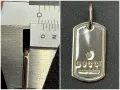 Оригинална сребърна плочка silver GUCCI italy чисто нова 925 сребро медальон , снимка 10