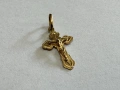 Златна висулка кръст – 14K, 0.81гр, снимка 1
