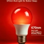Хит продукт! LED крушка за осветление с 670nm червена светлина, Терапия за очите и за добър сън, снимка 1