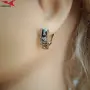Обеци с платинено покритие 211244, снимка 4