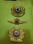 Българска Народна Армия БНА Пилот механик втори клас Нагръден знак и две кокарди , снимка 1