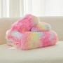 Плюшен спален комплект 220x240см Rainbow Pink, снимка 7