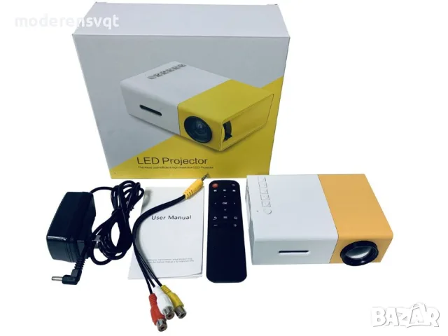 Проектор YG300 Full HD преносим телевизионен проектор USB HDMI дистанционно управление, снимка 5 - Плейъри, домашно кино, прожектори - 55448152