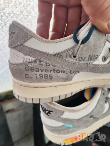 Nike Dunk Low Off-White Lot 16 Оригинални! DJ0950-111, снимка 5 - Маратонки - 55159019