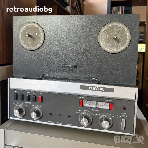 🔈Колекционерски ролков магнетофон REVOX A77 - 2 - писти + ролки + напове + капак🔈, снимка 6 - Декове - 55015450