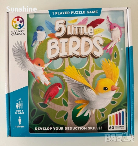 Логическа игра Smart Games: 5 Little Birds