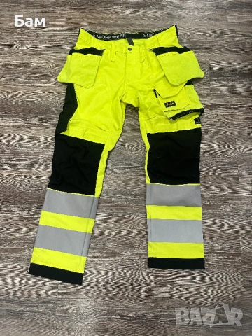 Мъжки!Snickers 6243 Hi-Vis With Holster Pockets размер 54/ХЛ, снимка 2 - Панталони - 54018892