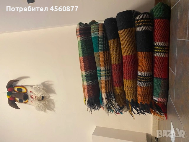 6 бр. родопски вълнени одеяла добре запазени, снимка 3 - Други - 55080601