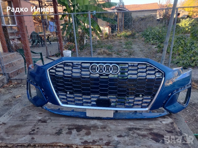 Предна Броня с Решетка Оригинална за Audi A3 S-Line 2021 -2023 г., снимка 5 - Части - 54216177