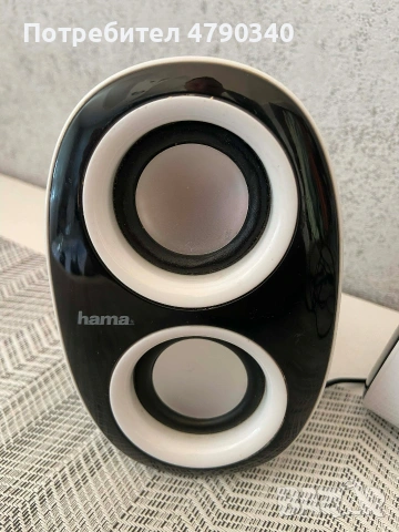 Тонколони За Компютър Hama Little White, снимка 3 - Тонколони - 54197348