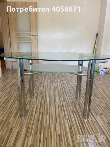 Продавам стъклена маса , снимка 4 - Маси - 54967499