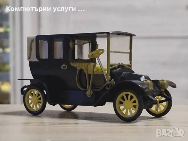 Praga Charon Faeton 1907 - мащаб 1:36 пластмасов модел на IGRA Чехословакия 80-те години на XX век, снимка 6 - Колекции - 55568094