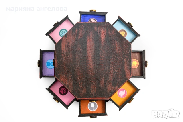 Дървена кутия за чудотворци на майстор Фу, снимка 5 - Конструктори - 54230784