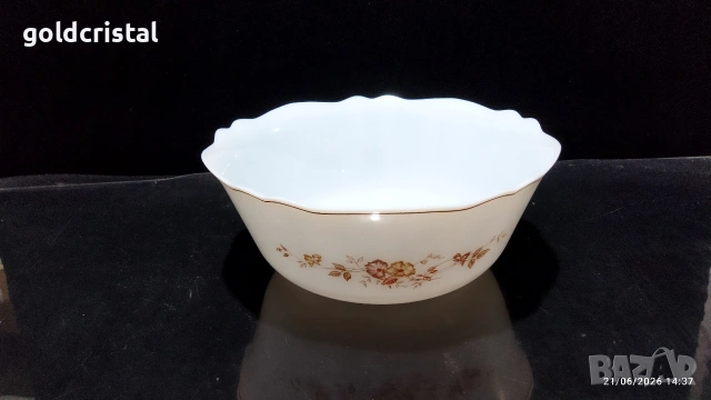 френски аркопал купа , снимка 4 - Антикварни и старинни предмети - 16304298