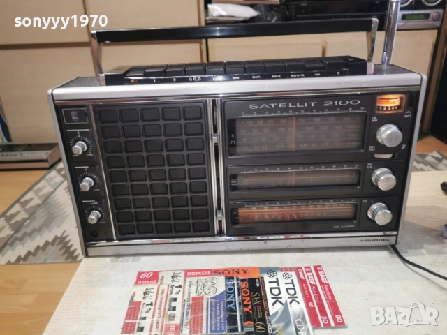 GRUNDIG SATELLIT 2100-MADE IN GERMANY-ВНОС SWISS 0706260845L4, снимка 3 - Радиокасетофони, транзистори - 54805786