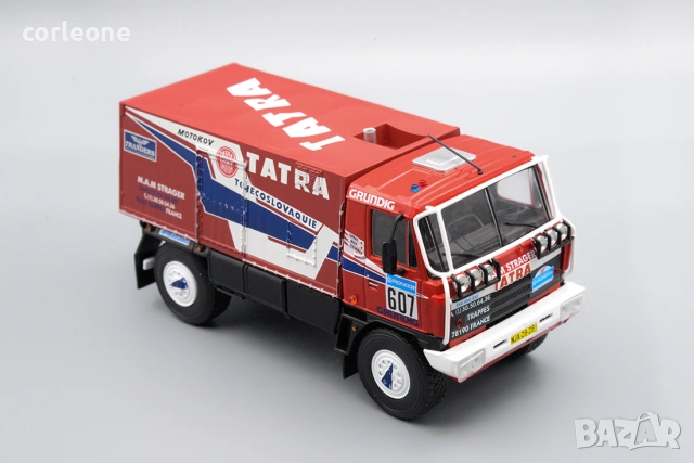 TATRA 815 4x4 Dakar 1990 - мащаб 1:43 на DeAgostini моделът е нов в блистер, снимка 10 - Колекции - 55125948