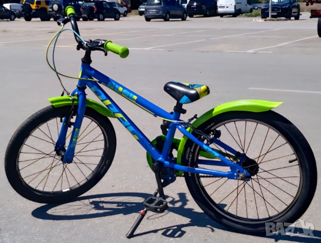 Продавам Детски велосипед DRAG Rush 20" – Синьо и Неоново Зелено (Отлично състояние)