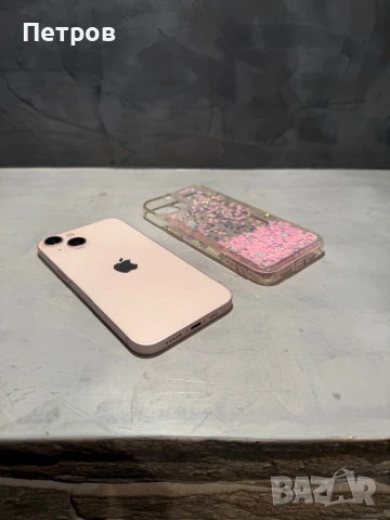 КАТО НОВ Iphone 13 Pink 128 GB, 100% батерия, снимка 3 - Apple iPhone - 54220434