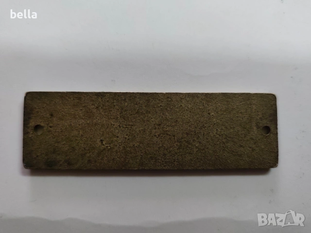 Антикварна месингова табела „PASSENGERS“ (1920–1950 г.), снимка 2 - Антикварни и старинни предмети - 54364573