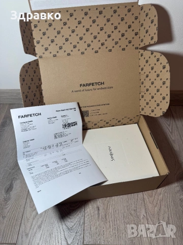 Оригинална дамска чанта Saint Laurent – нова с кутия и документи от Farfetch, снимка 4 - Чанти - 54067754