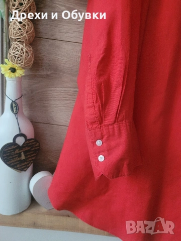 Дълга риза лен и памук , снимка 5 - Ризи - 54095604