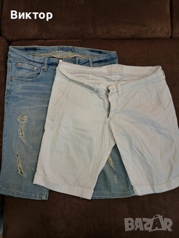 Дамски къси панталони 2 бр за 4€ S размер