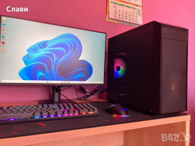 Геймърски компютър Cooler Master AMD 8x3,30GHz, Nvidia GTX 750TI, 16GB RAM, SSD, Windows 11 Pro, снимка 2 - Геймърски - 54400011