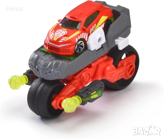 Dickie Toys- Трансформиращо превозно средство 2 в 1, мотоциклет - дрон, снимка 5 - Коли, камиони, мотори, писти - 54543989