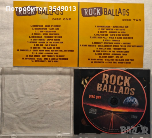 CD / ЦД компакт дискове-ROCK BALLADS VOL.1&VOL.2 [1995]/Golden Rock Ballads vol.1&vol.2 [1998] [2CD], снимка 12 - CD дискове - 54582514