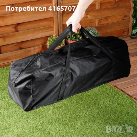 Сгъваем къмпинг комплект 3 в 1 – 2 туристически стола и сгъваема маса с алуминиев плот с чанта за пр, снимка 2 - Градински мебели, декорация  - 54782712