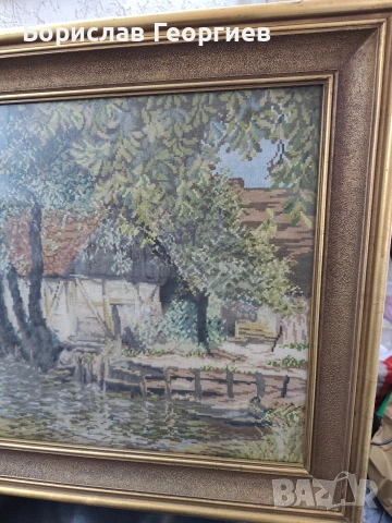 Гоблен запустялата воденица, снимка 4 - Гоблени - 53957760