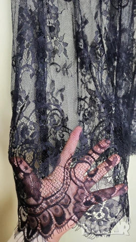 Дантелена пола черна, снимка 3 - Поли - 54136347