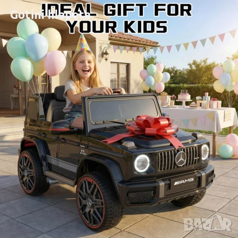 Акумулаторен джип Mercedes G 63 AMG 4X4 Premium 12V/9Ah,120W, снимка 10 - Детски велосипеди, триколки и коли - 54995915