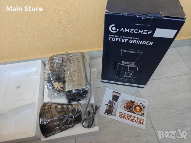 Професионална Кафемелачка Amzchef - 48 степени на смилане, сензорно управление, НОВА, снимка 6 - Други - 54551680