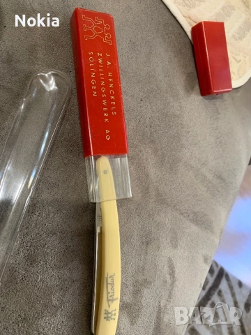 Прав бръснач Zwilling J.A. Henckels 7/8 Solingen – НОВ (NOS) с кутия, снимка 8 - Антикварни и старинни предмети - 54121367