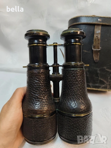 Рядък бинокъл (периода на Първата световна война)  Colmont Paris Jumelle Nationale, снимка 4 - Антикварни и старинни предмети - 54112419