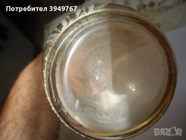 Старо  стъклено шише., снимка 3 - Антикварни и старинни предмети - 55316926