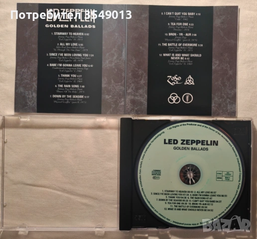 CD  ЦД компакт дискове - GOLDEN BALLADS - Led Zeppelin/Uriah Heep/Rod Stewart, снимка 3 - CD дискове - 54544110