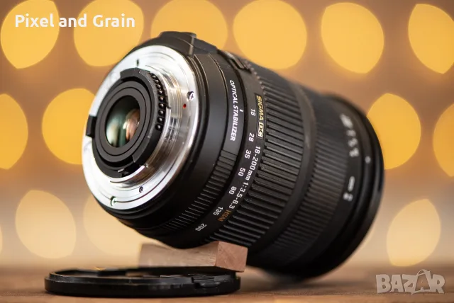 Sigma 18-200mm f/3.5-6.3 DC OS HSM обектив Никон, снимка 2 - Обективи и филтри - 55641261
